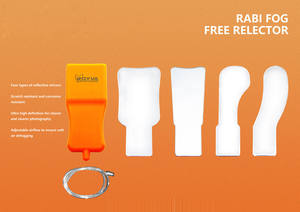 Riflettore senza nebbia in acciaio inox bocca dentale specchio ortodontico foto Kit con manico in Silicone e Ultra-alta definizione - Product Image 3