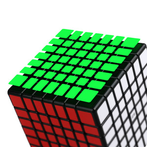Qiyi 7x7 Rubik's Cube avec autocollants noirs et blancs, puzzle éducatif stimulant le cerveau pour adolescents de 8 à 13 ans - Product Image 5
