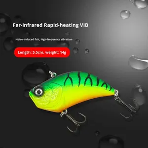 เหยื่อล่อแบบผง ABS vibra 14g เหยื่อล่อปลา<span class=keywords><strong>ช่อน</strong></span>แบบยาวสำหรับน้ำจืดและน้ำเค็มพร้อมตะขอผู้ผลิตขายส่ง - Product Image 2