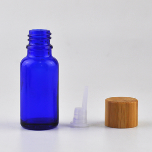Botella de Vidrio Ámbar con Gotero para Aceites Esenciales, con Tapa de Bambú, 5/10/15/20/30/50/100 ml, Botella de Vidrio Esmerilado con Tapón Insertable - Product Image 4