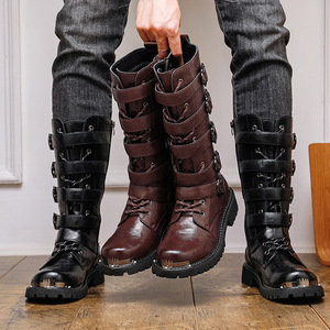 Botas de Motocicleta Retro de Estilo Palacio para Hombre, Talla Grande, Resistentes para las Cuatro Estaciones, 2026 - Product Image 2