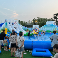 Toboggan gonflable en PVC durable avec piscine à éclaboussures pour enfants et adultes pour une utilisation intérieure et extérieure pour la maison et l'école