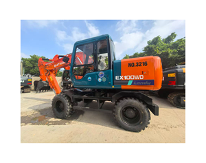 Potente excavadora de cadenas Hitachi EX100WD usada, modelo 2022, 10 toneladas, bomba hidráulica, caja de cambios, motor y engranajes en venta - Product Image 1