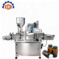 Machine de remplissage de bouteilles cosmétiques de type table rotative rouleau de déodorant automatique boule de lotion pour le corps machine de mise et de capsulage automatique