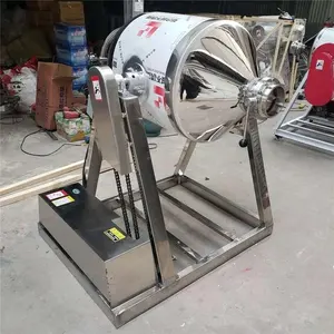 Piccola macchina per la miscelazione di alimenti/prodotti chimici/alimenti per la miscelazione di spezie miscelatore di spezie 3d rotante tamburo mixer 100/50kg proteine latte in polvere mixer