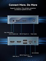 Mini PC Bmax B1 Plus Intel Celeron J3355 6 Go de RAM 128 Go EMMC + SSD M.2 (512 Go/2 To) Double écran 4K WiFi 2.4G/5G BT5.0 OS 11