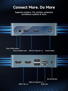 Mini PC Bmax B1 Plus <span class=keywords><strong>Intel</strong></span> Celeron J3355 6GB RAM 128GB EMMC + M.2 SSD (512GB/2TB) 4K Pantalla Dual 2.4G/5G WiFi BT5.0 OS 11 - Product Image 5