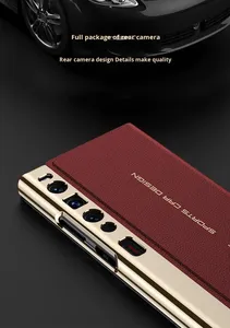 Étuis de téléphone portable de luxe en cuir + PC magnétique, pliables, plaqués, pare-chocs, <span class=keywords><strong>Mate</strong></span> Xs 2, protection contre les chocs, protection de l'objectif, support de livre rabattable - Product Image 6