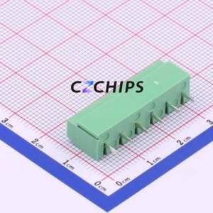 WJ126V-5.0-6P Screw Terminal Block Through hole Component (THT),P=5mm Connector 1x6P 5mm Green Through Hole - Product Image 2