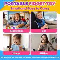 Anneaux sensoriels anti-stress pour enfants en gros Autisme Soulagement de l'anxiété Calmer les anneaux Fidget Jouets pour le bureau