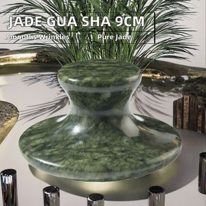 बड़े हरे जेड मशरूम पत्थर मालिश उपकरण 9 सेमी प्राकृतिक जुमा ने चेहरे शरीर विरोधी झुर्रियों वाले गर्म/ठंडे चिकित्सा थोक - Product Image 2
