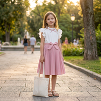Offre Spéciale Robes d'Été sans Manches à Col Rond Longueur Genou pour Filles de 8 à 11 Ans, Vêtements pour Enfants Tendance Décontractés