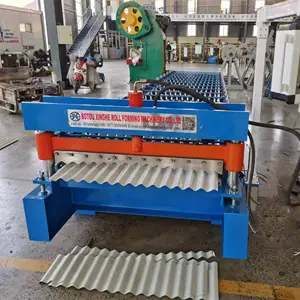 High Speed Metal Corrugating Iron Sheets Roof Panel Roll Forming Making Machine Cold Galvanizing Line