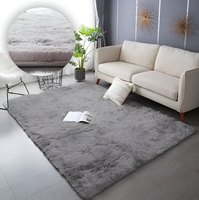 Tapis moderne lavable en machine, à poils longs, doux et moelleux, adapté aux animaux domestiques, pour salon, chambre et salle à manger