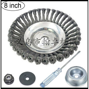 HZJX – Disque de désherbage en fil d'acier torsadé pour décapage de rouille, pour tondeuse à gazon – Approvisionnement exclusif transfrontalier - Product Image 3