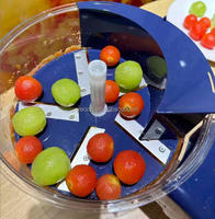 Volledig automatische elektrische fruitenschiller, huishoudelijke schilmachine voor druiven, rozijnen, knoflook en kerstomaatjes