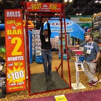 Jeu de carnaval Songfa Beat the Bar Challenge |   Jeu de table en PVC pour événements extérieurs et équipements de terrain de jeux