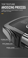 Funda Carcasa de Aleación de Zinc para Llave de Coche para Jeep Renegade 2014 2015 Compass Grand Cherokee WK2 KL BU MP, Accesorios para Llaves de Coche