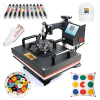 Presse à Chaud Multifonctionnelle 10-en-1 pour Sublimation : Chaussures, Casquettes, Stylos, Tasses, T-shirts