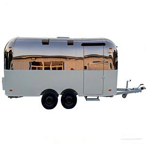 Remolque de Comida Móvil de Acero Inoxidable y Aluminio con Equipamiento Completo para Venta de Dulces, Papas Fritas, Helados, Hamburguesas y Hot Dogs - Product Image 1