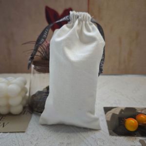 Wholesale Cotton <b>Drawstring</b> <b>Bags</b> Size 10*20 cm Packaging Pouch Storage Custom Logo Printed Cotton <b>Makeup</b> <b>Bag</b> Dust <b>Bag</b> - Product Image 2