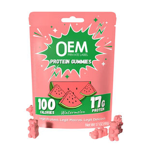 OEM Adult Muscle <b>Weight</b> <b>Gain</b> Whey <b>Protein</b> BCAA Gummies Sugar Free for Men Sports Gym Use - Product Image 1