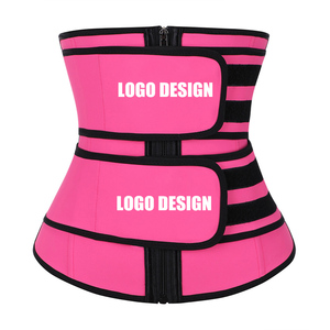Offre Spéciale HEXIN Latex rose taille formateur ceinture taille formateur ceinture Corset femmes ventre corps Shaper Shapewear combustion des graisses - Product Image 4