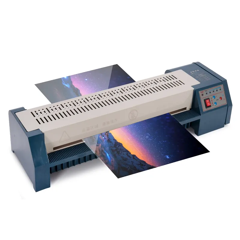 The exquisite A4 laminating machine efficiently seals ID card photos