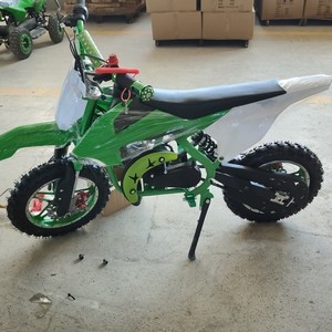 49Cc Off-Road Motorcycle For Kids Mini Dirt <b>Bike</b> With 49Cc <b>Engine</b> New Green Color - Product Image 2