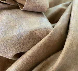 Bolso de mano ecológico de cuero genuino de grano de oveja con efecto craquelado en marrón claro, accesorios de vestir, chaquetas, pantalones, camisas, faldas, traje de carreras - Product Image 4