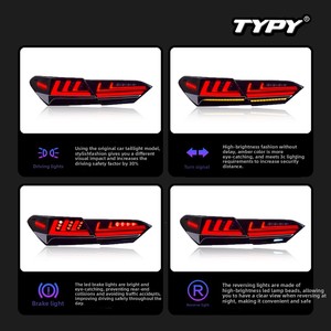 For 18-23 for For Toyota 8th Camry Car Fitment Tail <b>Light</b> Assembly Modified <b>LED</b> with Running & Flowing <b>Lights</b> - Product Image 4