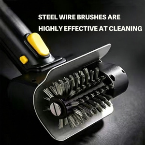 Cepillo de Limpieza Eléctrico para Parrilla, <span class=keywords><strong>Inalámbrico</strong></span>, Recargable por USB, Cepillo Eléctrico de Mano para Exteriores - Product Image 4