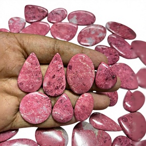 100% Natural, Piedras Preciosas Sueltas de Tulita Rosa, Cabujones y Cuentas con Corte Cojín de Lujo de Rajastán, para Joyería (Colgantes, Pulseras, Pendientes) - Product Image 1