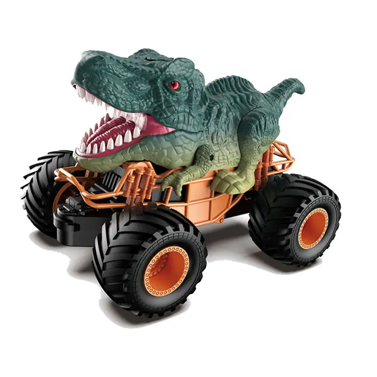 Vendita calda RC dinosauro camion telecomando giocattolo 2.4G Spray di simulazione Dino auto per bambini Jurassic Radio controllo giocattoli