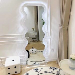 <span class=keywords><strong>Specchio</strong></span> da parete <span class=keywords><strong>specchio</strong></span> <span class=keywords><strong>colorato</strong></span> a forma di onda a forma di onda a tutta lunghezza <span class=keywords><strong>specchio</strong></span> - Product Image 1