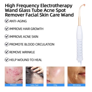 Appareil de beauté facial électrique portable haute fréquence pour le traitement de l'acné, le raffermissement de la peau et la détoxification du visage et de la tête - Product Image 4