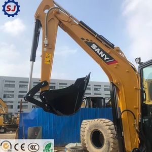 En stock, Mini-excavatrice SANY SY35U d'occasion, 3,5 tonnes, chenilles en caoutchouc, rotation zéro, moteur Yanmar, faible nombre d'heures, SY16C SY60C SY75C - Product Image 5