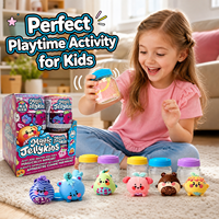 Waterkweekspeelgoed Magische Verrassing Fruit Squishy Pluche Verzamelpot, Voeg Water toe & Schud uit elkaar, Stressverlichting Kerstcadeau