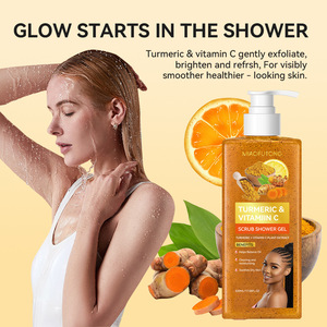 Gel de Ducha Exfoliante con Cúrcuma y Vitamina C, Limpiador Corporal Aclarante 520ml OEM ODM - Product Image 5
