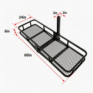 Porte-bagages compact pour remorque <span class=keywords><strong>de</strong></span> camping, <span class=keywords><strong>voiture</strong></span>, SUV, pick-up, fixation sur <span class=keywords><strong>attelage</strong></span>, porte-bagages arrière - Product Image 6