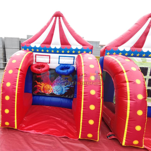 Juegos inflables comerciales para fiestas al aire libre, 5 en 1, con varias cabinas interactivas. - Product Image 3