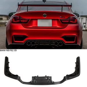 For 3 Series F80 <b>M3</b>/F82 M4 Sedan 3D Style Carbon Fiber Rear Diffuser 2013-2019 - Product Image 1