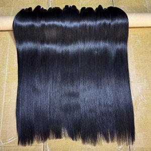 Extensions de cheveux humains vierges vietnamiens lisses, cuticules alignées, couleur naturelle, double trame, fournisseur de vente en gros - Product Image 6