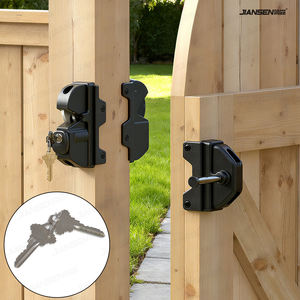 Installation facile Loquet de sécurité en nylon à double face avec clé pour portes en bois, fer et vinyle - Product Image 1