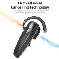 Casque Bluetooth ultraléger, écouteur sans fil mains libres, double micro intégré, suppression du bruit, pour iPhone, Android, Samsung, ordinateur portable