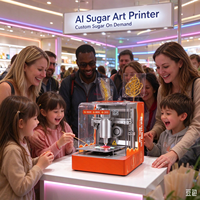 Robot de Dessin de Bonbons Automatique IA Portable Panda 3D Tech SU1 pour Impression Alimentaire 3D, Machine de Peinture au Sucre Wi-Fi – Vente en Gros