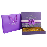 Emballage de chocolat de bonbons de saint-valentin, boîte-cadeau vide de mariage avec diviseur