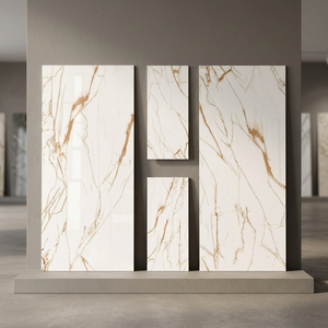 Azulejos de Porcelana Esmaltada Brillante de 600x1200 mm, Azulejos de Cerámica Vitrificados para Paredes y Pisos de Baños y Salas de Estar - Product Image 4