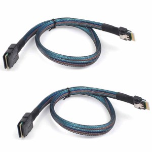 Câble haute vitesse Slimsas MINISAS <span class=keywords><strong>SFF</strong></span> 8654 4I vers 36P <span class=keywords><strong>8087</strong></span> à installer dans le serveur - Product Image 2