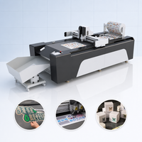 Machine de découpe automatique CNC à couteau vibrant pour carton et boîtes en carton, avec roue de rainurage et caméra CCD